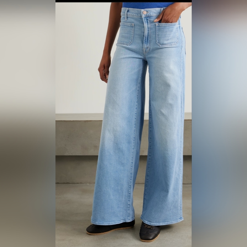 Mother Undercover Wide Leg High Rise Jeans - Picture 3 of 10